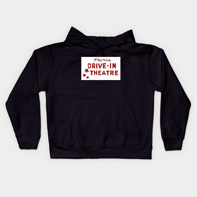 Peoria Drive-In Kids Hoodie by Hoydens R Us